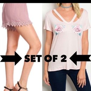 Set of 2 shirt and shorts